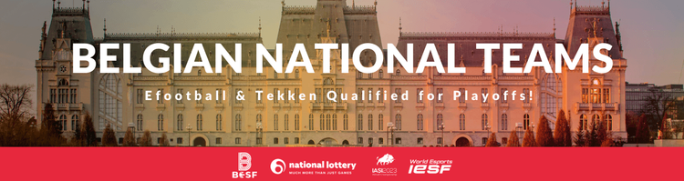 Both the Belgian national eFootball and Tekken team Qualify for IESF World Championship Playoffs in Romania